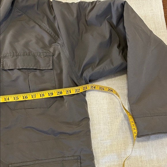 Vintage LLBean Coat Men's M Gray Baxter State Parka Hooded Quilted - Picture 4 of 15